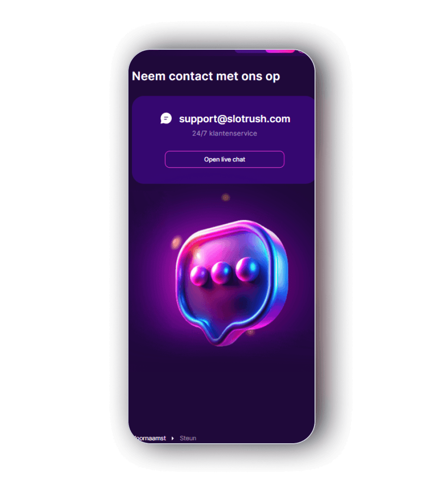 SlotRush Casino Neem contact met ons op