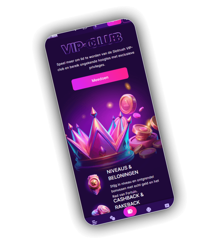 VIP-club van het SlotRush Casino